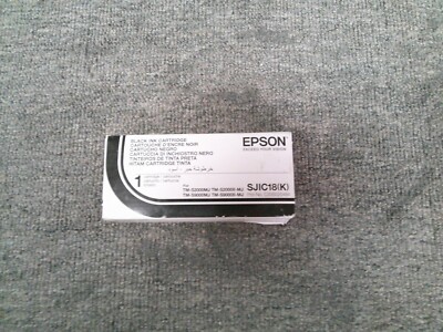 SJIC18 K New Genuine Epson Black Ink TM-S2000MJ S9000 11/2025