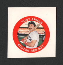 1985 Fun Foods Buttons Cardboard Proof, Tony Armas – Boston Red Sox  A2748