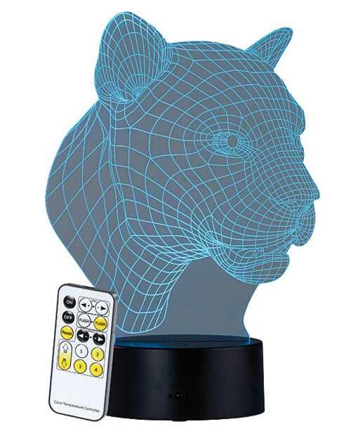 Socle lumineux décoratif haut de gamme Lunartec LS-7.3D aspect léopard