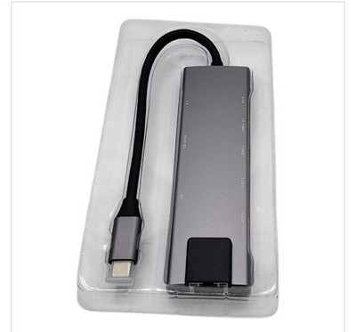 USB C Hub 9 in 1 Adapter 4K HDMI PD Ethernet SD TF MacBook Steam Deck