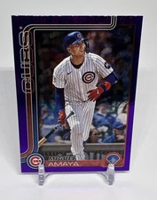 2025 Topps Series 2 - Miguel Amaya #406 Purple Rainbow Foilboard /250