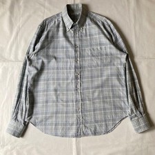 Loro Piana Green Check Button-Down Shirt Size 18/45