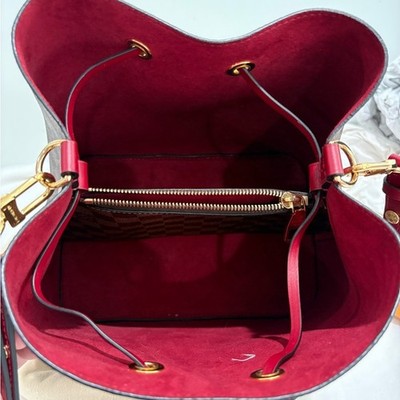 Authentic Louis Vuitton Neo Noe Damier Ebene Berry Bag NEW w