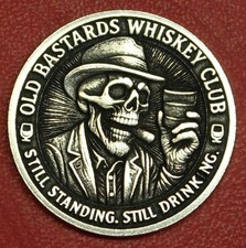 HOBO Nickel Old Whisky Club Made from a Real US Nickel