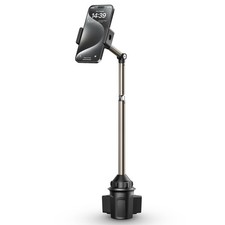 JSAUX Car Cup Holder Cellphone Mount, Metal 2.17-4.13 inches, ClipMount