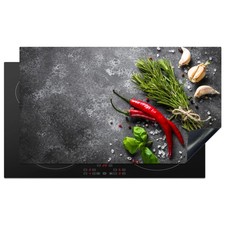 Stove top Cover Electric Worktop Protector for Kitchen Heat Resistant - Spices