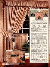 Sears 1980s Catalog Page Bold Plaid Curtains Home Decor Vintage Ad