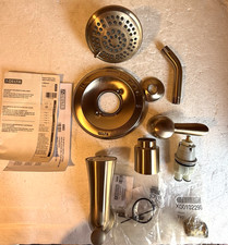 Delta T14438-CZ Champagne Bronze-Polished Bathtub  Shower Faucet w/ Controller