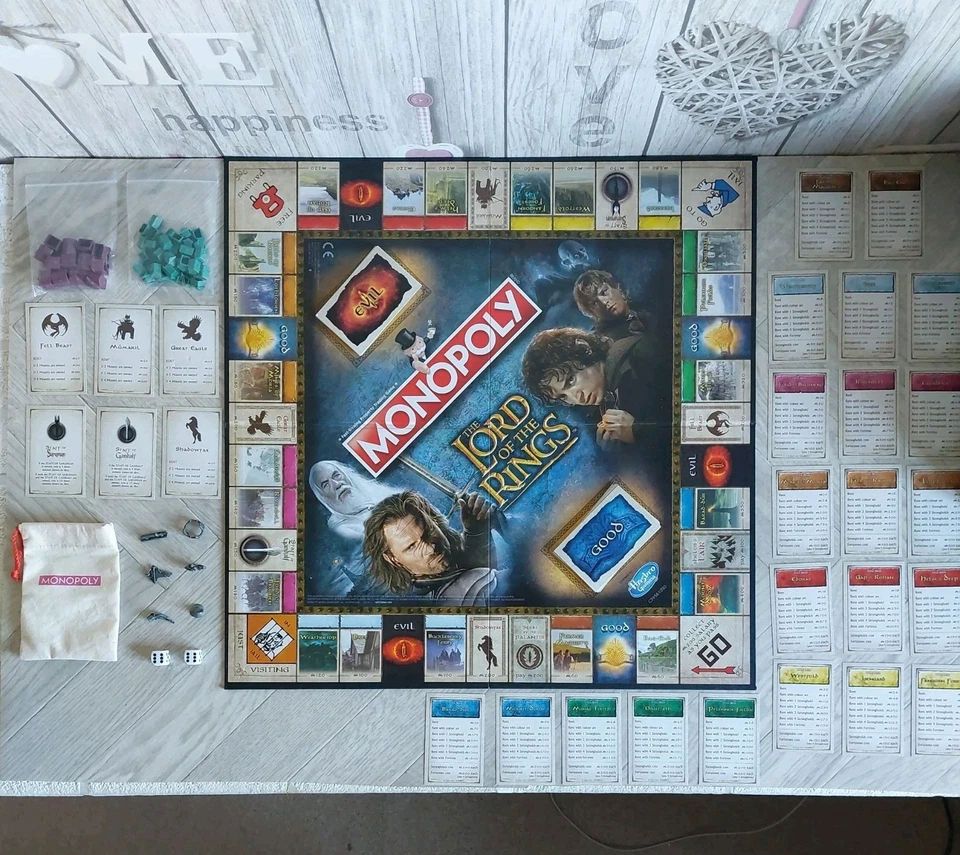 Monopoly Lord of The Rings Trilogy Edition The Hobbit Desolation of Smaug Bundle - Image 3 of 4