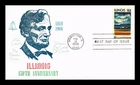US COVER ILLINOIS STATEHOOD 150TH ANNIVERSARY FIRST DAY ISSUE KHOL KRAFT