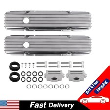 Fabricated Aluminum Valve Covers Center Bolt For Small Block 283 302 Fabricated Aluminum Valve Covers Center Bolt For Small Block 283 302