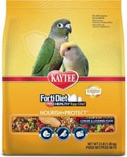 Kaytee Forti-Diet Pro Health Egg-Cite Pet Conure  Lovebird Food, 3 Pound