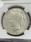 NGC AU50 1934 S PEACE DOLLAR  KEY DATE VERY ORIGINAL