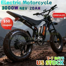 G20 Electric Dirt Bike 3000W 48V 20AH Brushless Motor Ebike for Teens Adults