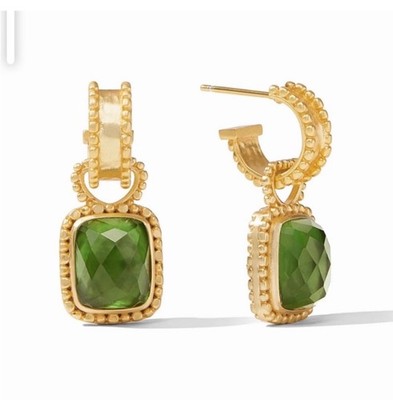 Brand New. $165 Julie Vos Marbella Hoop And Charm Earring