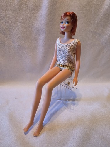 VTG 1st issue 67' Brunette Casey doll with Oxidized Copper Red hair in OSS/stand - Picture 18 of 24