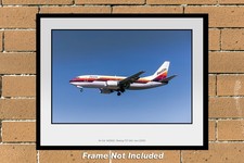 AirCal Airlines Boeing 737-3A4 11" x 14" Color Photograph (K004LAAA11X14)