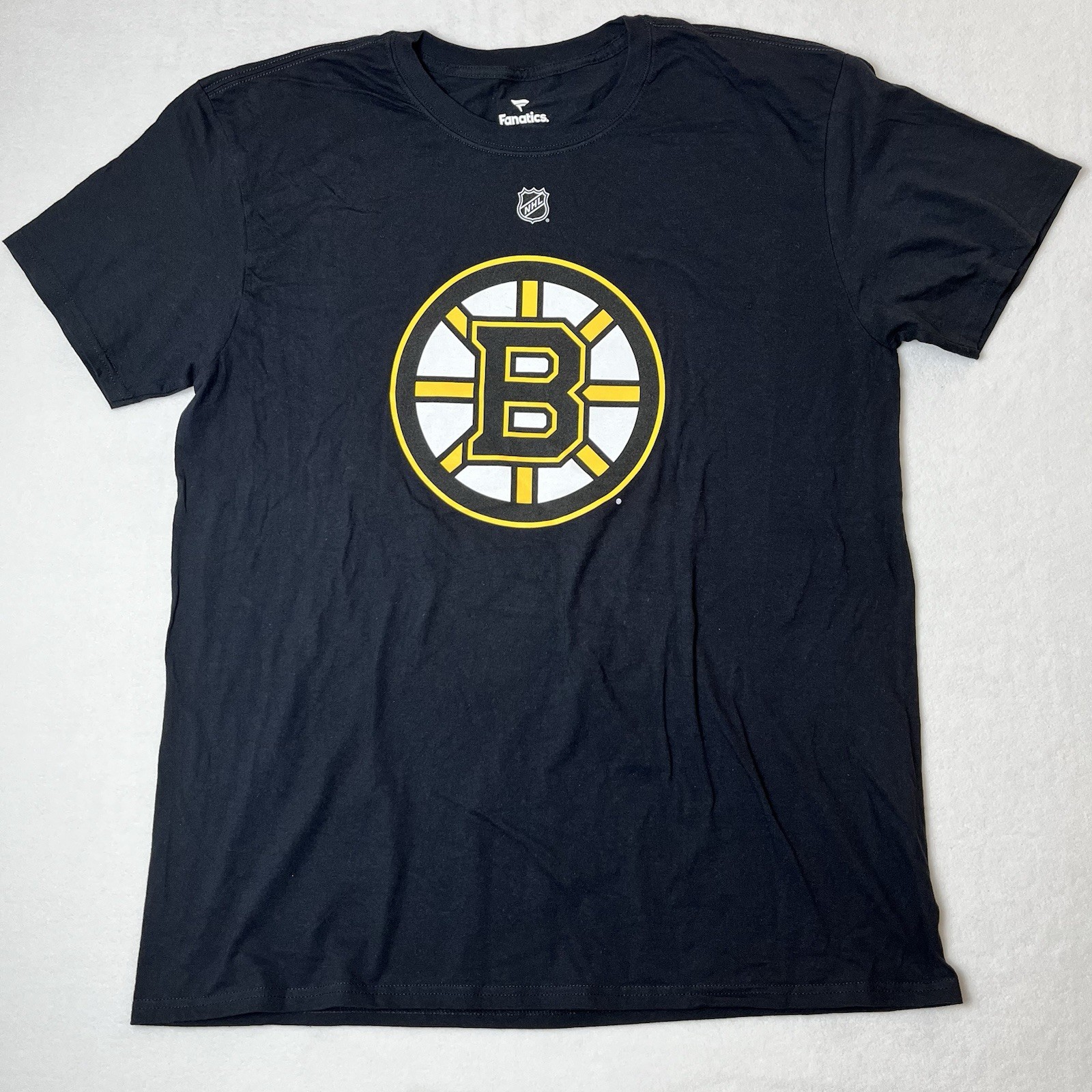New Fanatics Boston Bruins T-Shirt Men's XL Black Jersey Hall 71 Short Sleeve
