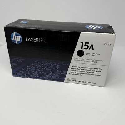 Genuine HP 15A Black Toner Cartridge C7115A OEM New Sealed