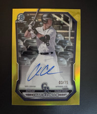 Topps 2026 Bowman Chrome Prospect Auto Charlie Condon Yellow Refractor /75