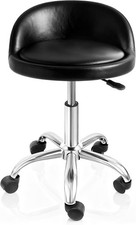 Adjustable Height Hydraulic Rolling Swivel Salon Stool Chair Tattoo Facial
