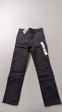 The Children's Place Boys Uniform Stretch Skinny Chino Pants Black Size 7