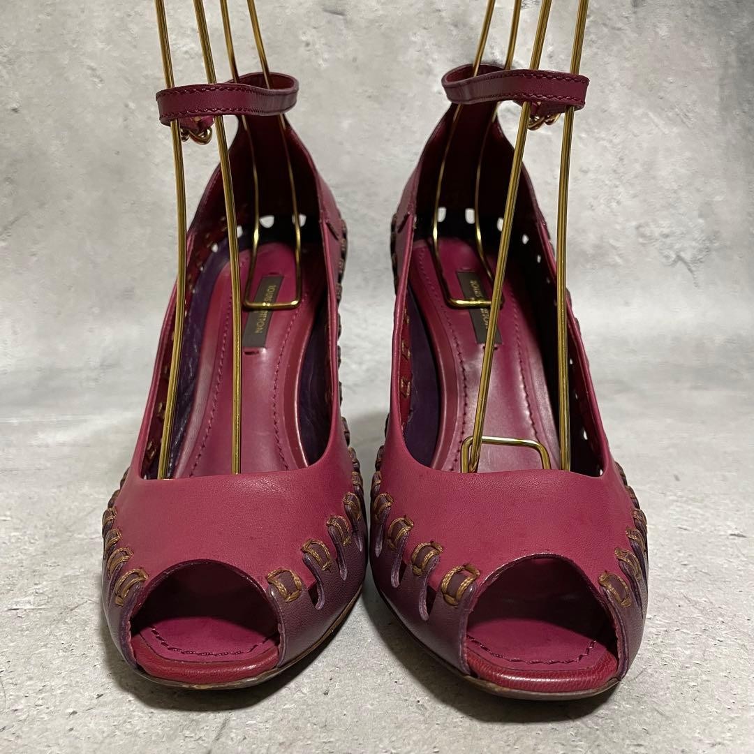 LOUIS VUITTON Pumps Heel Leather Multicolor EU36/US6 120389c thumbnail 2