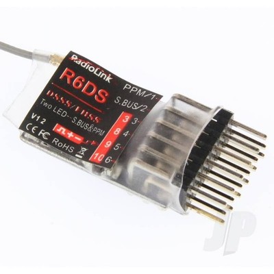 RadioLink R6DS 2,4 GHz 10-Kanal-Empfänger