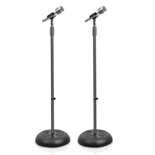 Pyle Microphone Stand-Universal Mic Mount w/ Height Adjustment