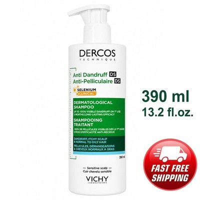 Vichy DERCOS EXTRA LARGE  Anti-Dandruff Shampoo Normal to OILY Hair 13.2oz 390ml