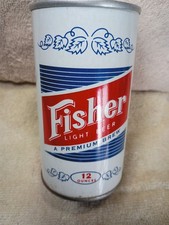 Fisher   pull tab SS Straight steel , Pueblo Co    can  beer can ,  EMPTY