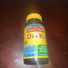 Nature Made Vitamin D3  K2, Dietary Supplement, GF, 30 Softgels, 01/27
