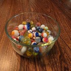 Vtg UV Reactive Glass Marbles Lot of 116 - Uranium Cadmium Slag Swirl Blacklight — photo 3