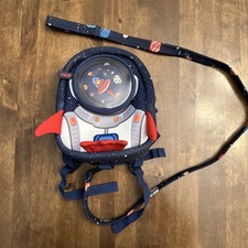 Toddler Leash Harness Backpack Travel Vacation Parks Safety Rocket Ship