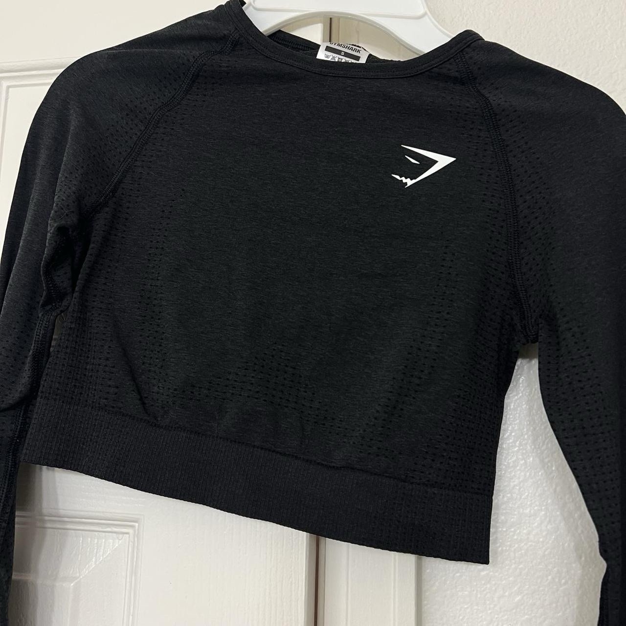 Gymshark Dark Gray Solid Basic Active Athletic Cr… - image 3