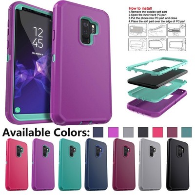 For Samsung Galaxy S9+ S9 Plus S9 Case Heavy Duty 3in1 Layers Hard Rugged Cover
