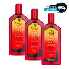 AGADIR HAIR SHIELD 450 PLUS Deep Fortifying Shampoo 12oz pack of 3 free ship