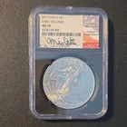 U.S. Mint 2017 $1 American Silver Eagle 1 oz .999 Silver NGC MS70 -Auth. Sig.