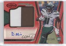 2020 Certified Freshman Fabric Signatures Mirror Red /249 Denzel Mims Auto 4at