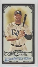 2010 Topps Allen & Ginter's Mini Black Border Carl Crawford #67 6p7