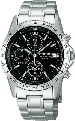 SEIKO Selection SBTQ041 Chronograph Tachymeter Men's Watch Tested Japan New
