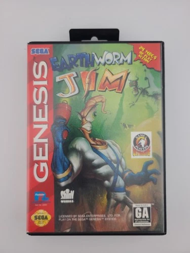 Earthworm Jim Sega Genesis Authentic CIB & Tested