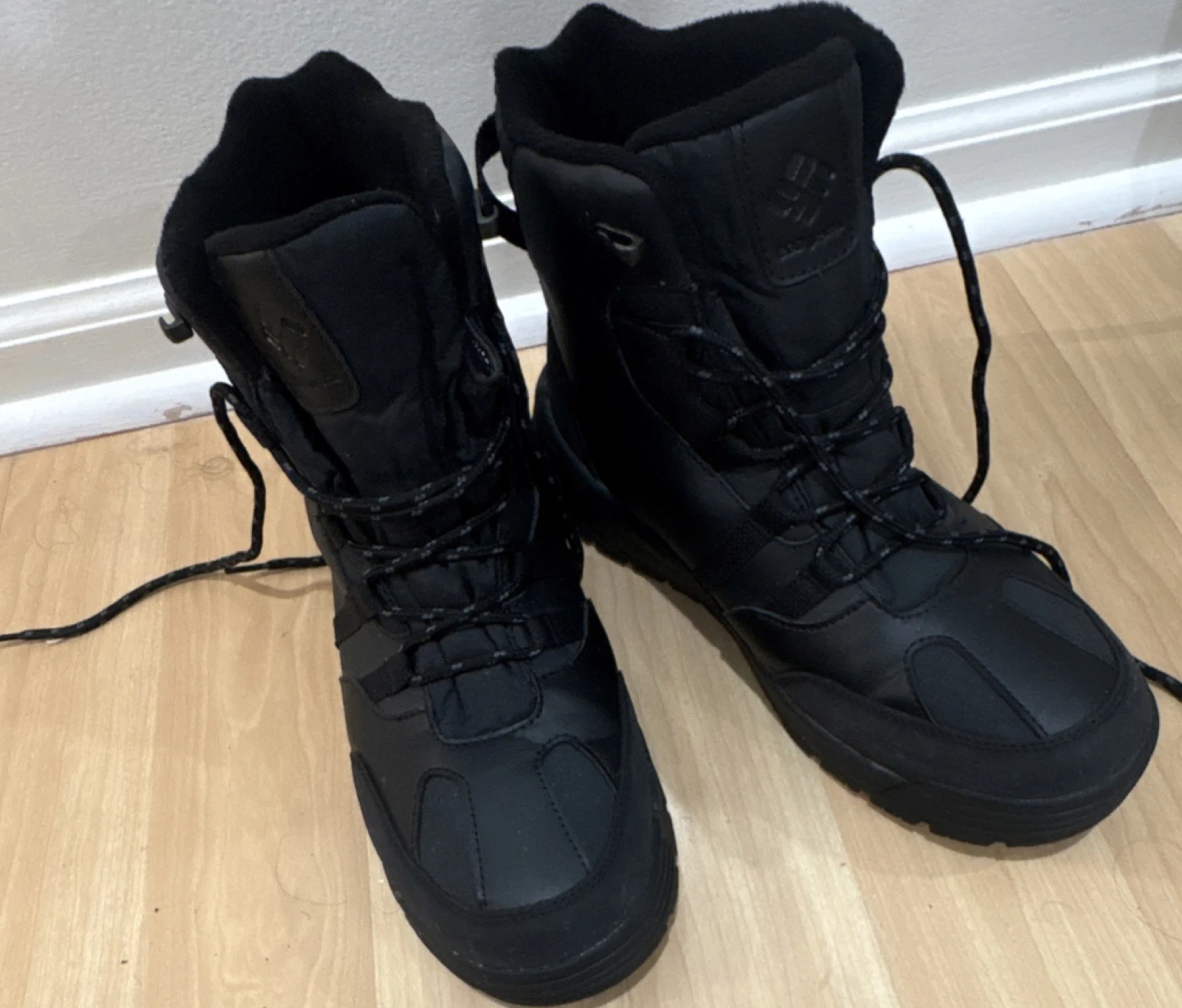 Snow Boots Columbia Men’s Black Insulated Lace-Up Ankle US 12 UK 11 EU 45