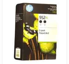 New HP 952XL N9K29BN Black Ink Cartridge 2 Pack Warranty EXP 2024 High Yield OEM