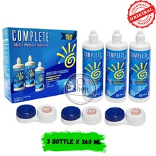 3x Multi-Purpose Contact Lens Solution 12 fl oz 360ml Each | Lens Cleaner