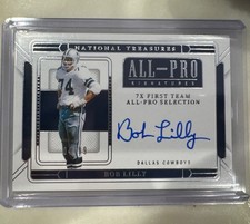 2024 Panini National Treasures Bob Lilly All-Pro Signatures Auto /99 On Card