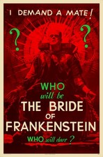 THE BRIDE OF FRANKENSTEIN (1935) restored 27"x41" advance one sheet movie poster