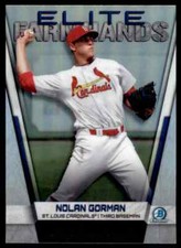 2019 Bowman Chrome Nolan Gorman Elite Farmhands St. Louis Cardinals #EF-NG