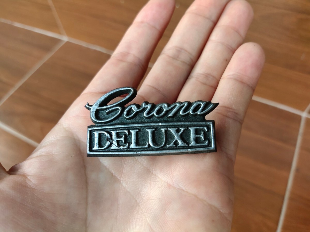 Corona DELUXE Emblem badge Vintage Logo fit Toyota Corona RT