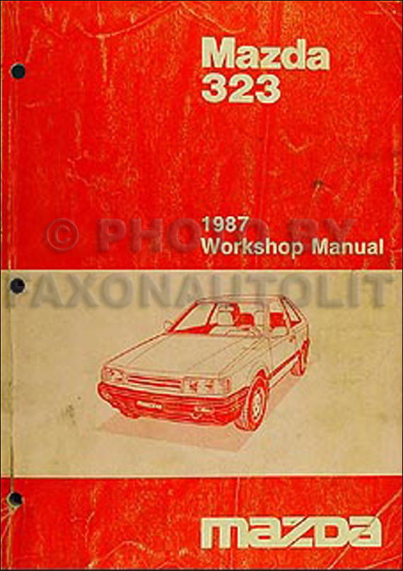 1987 Mazda 323 Shop Manual 87 Original Repair Service Book